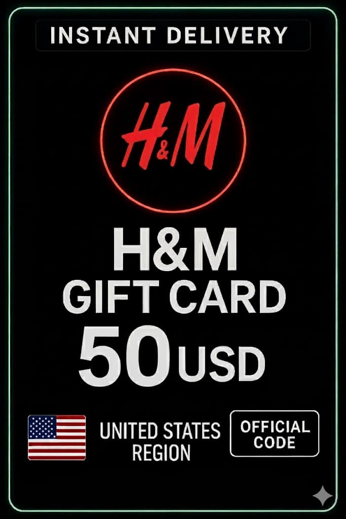 כרטיסי מתנה של H&M - 50$