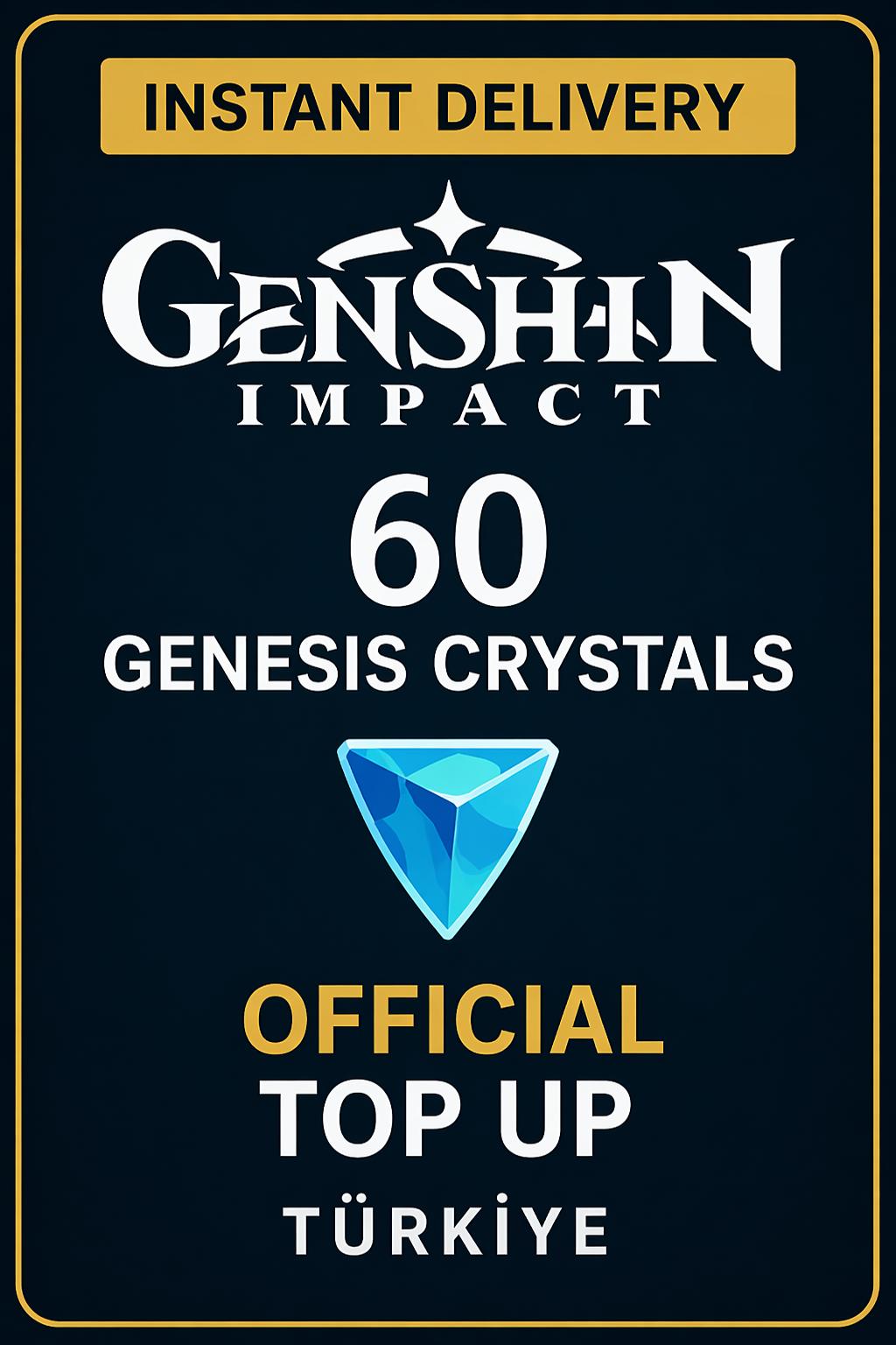 Genshin Impact 60 Genesis Crystals Top Up (Türkiye