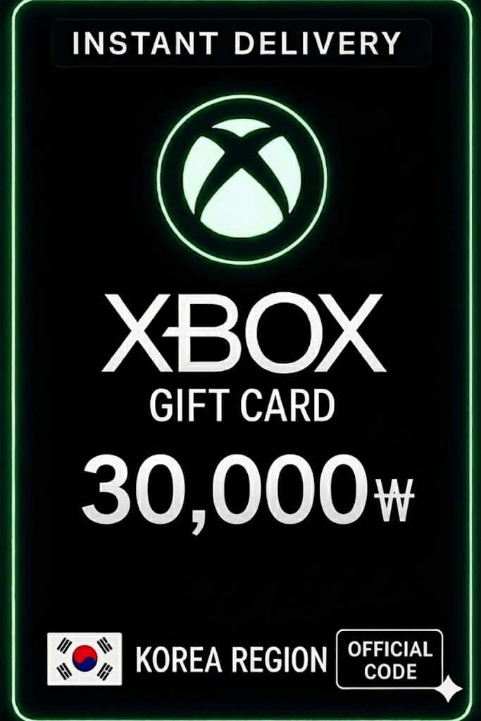 Xbox Live Ajándékkártya 30,000 WON Wallet KR