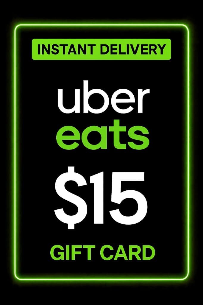 Κάρτα δώρου Uber Eats - 15$