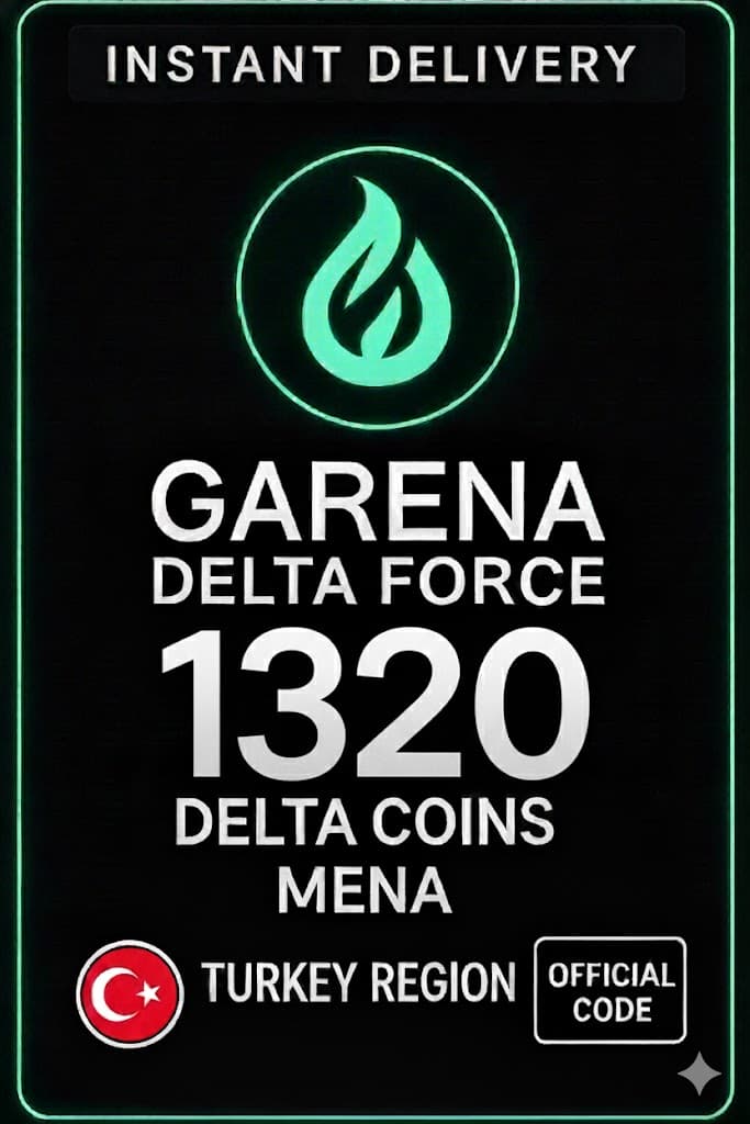 Garena Delta Force 1320 +207 Delta Coins Turkey