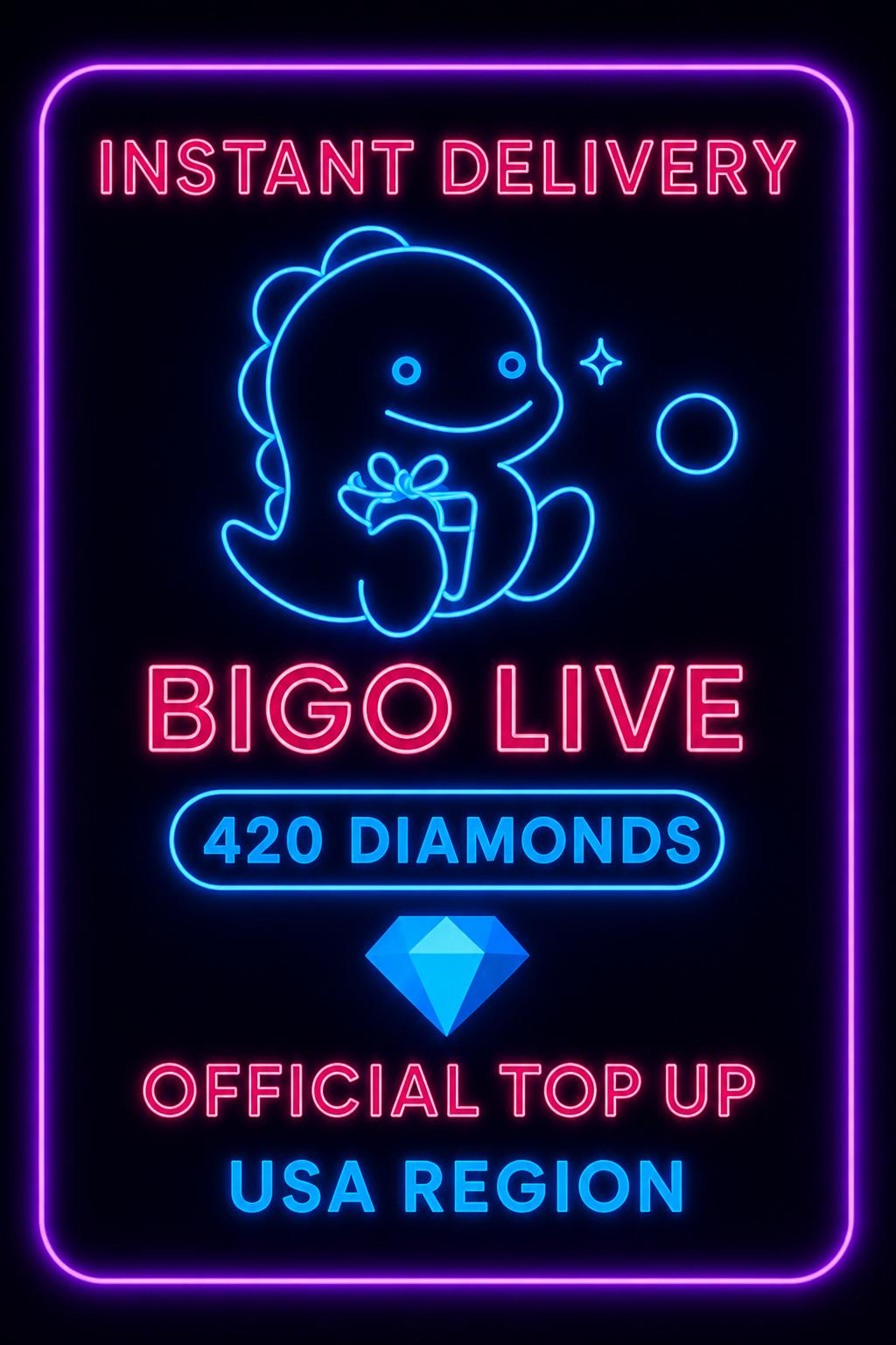 Bigo Live - 420 Diamonds (Top-Up) (US)