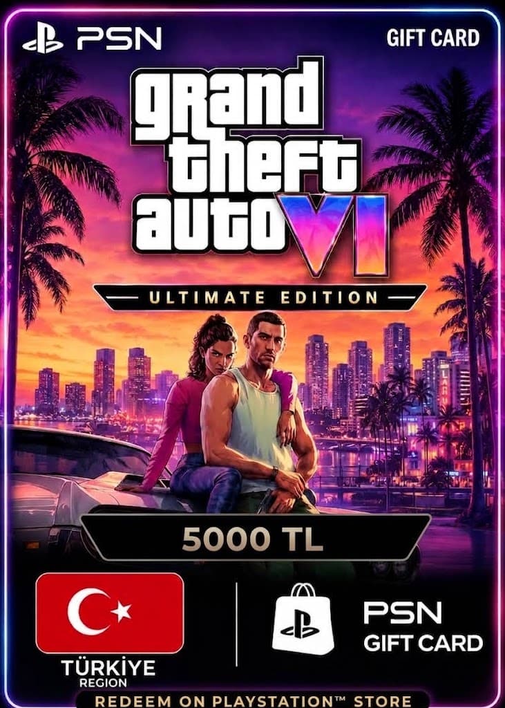 GTA 6: Ultimate Edition - PSN Gift Card 5000 TL (Türkiye)