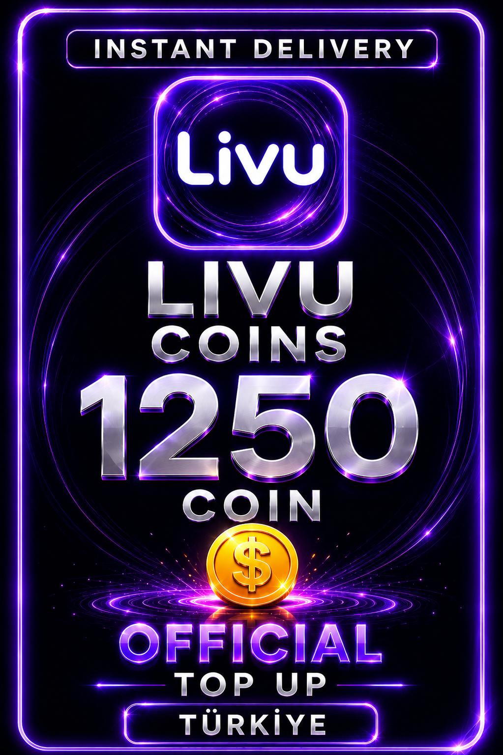LivU - 1250 Coins Top Up (Turkey)