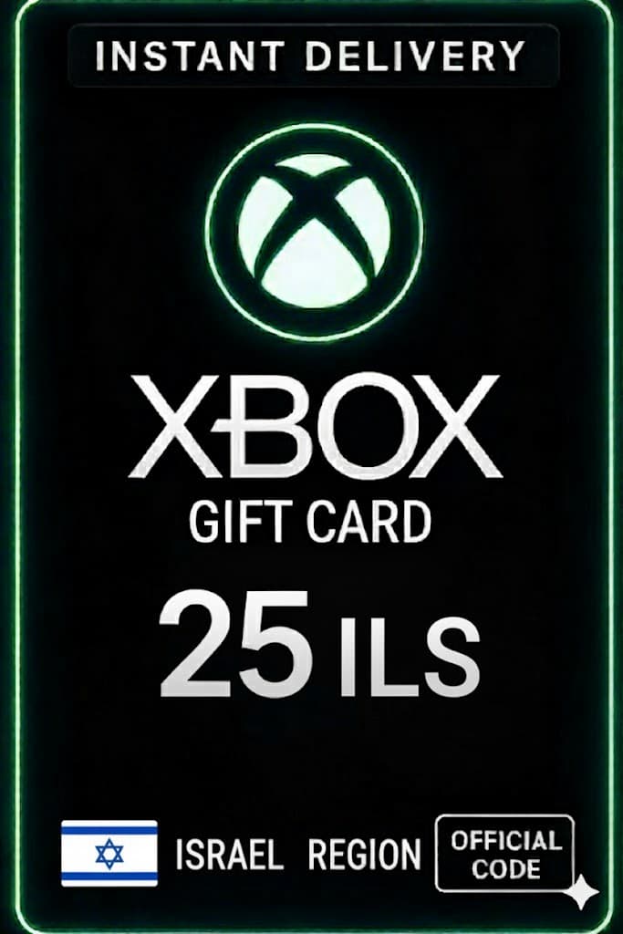 XBOX Live картасы Израиль - 25 ILS