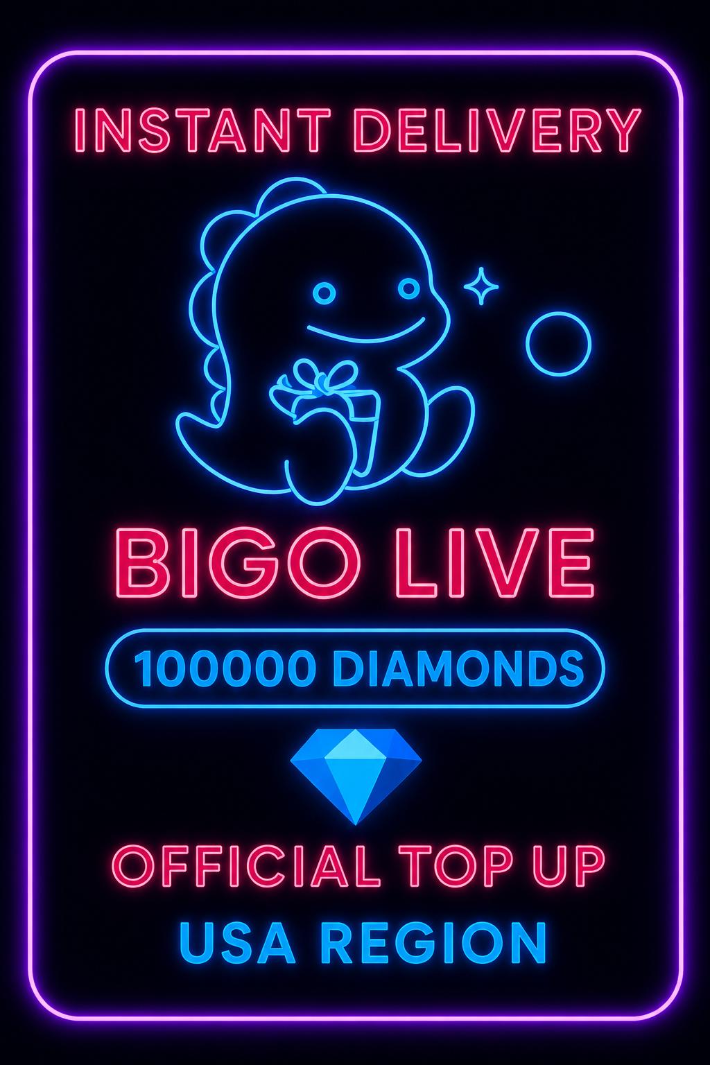 Bigo Live - 100000 Diamonds (Top-Up) (US)