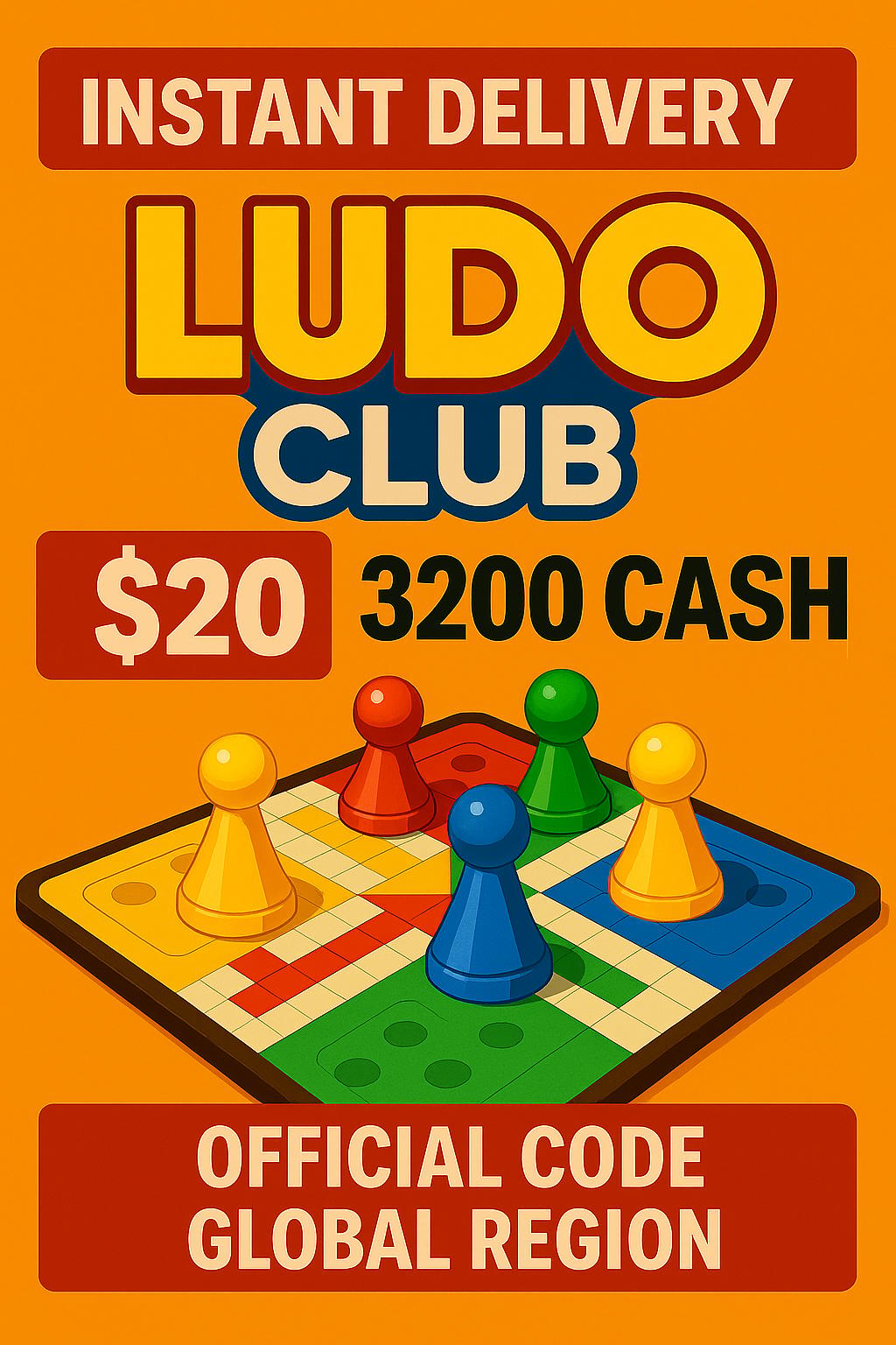 Ludo Club - 3200 Tiền Mặt (Toàn Cầu)