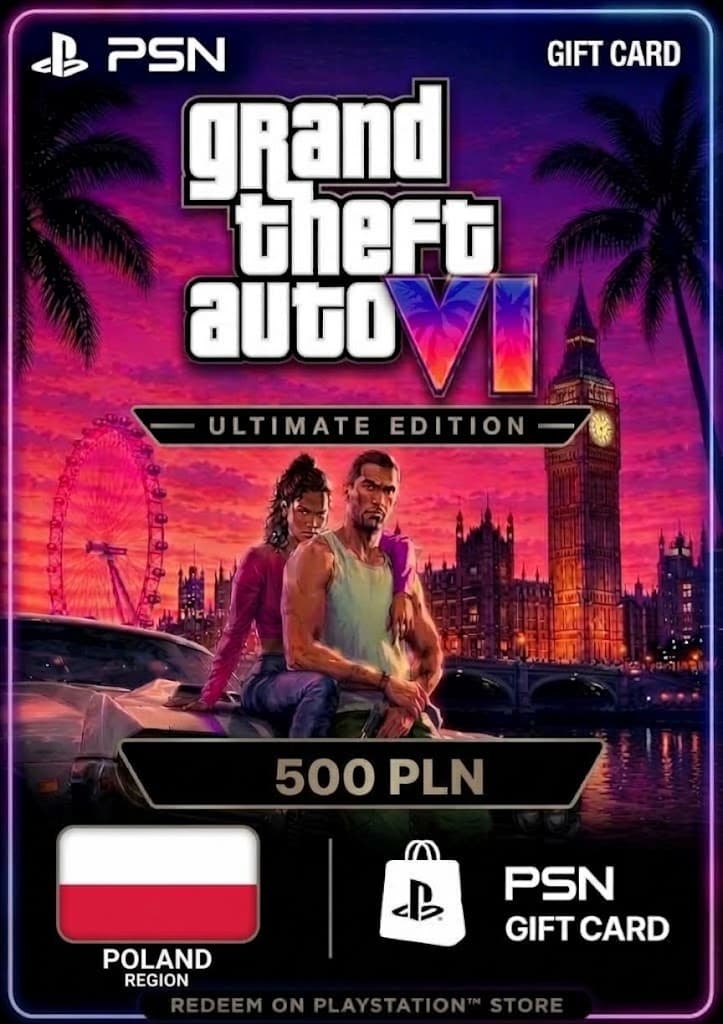 GTA 6: Ultimate Edition - PSN Gift Card 500 PLN (Poland)