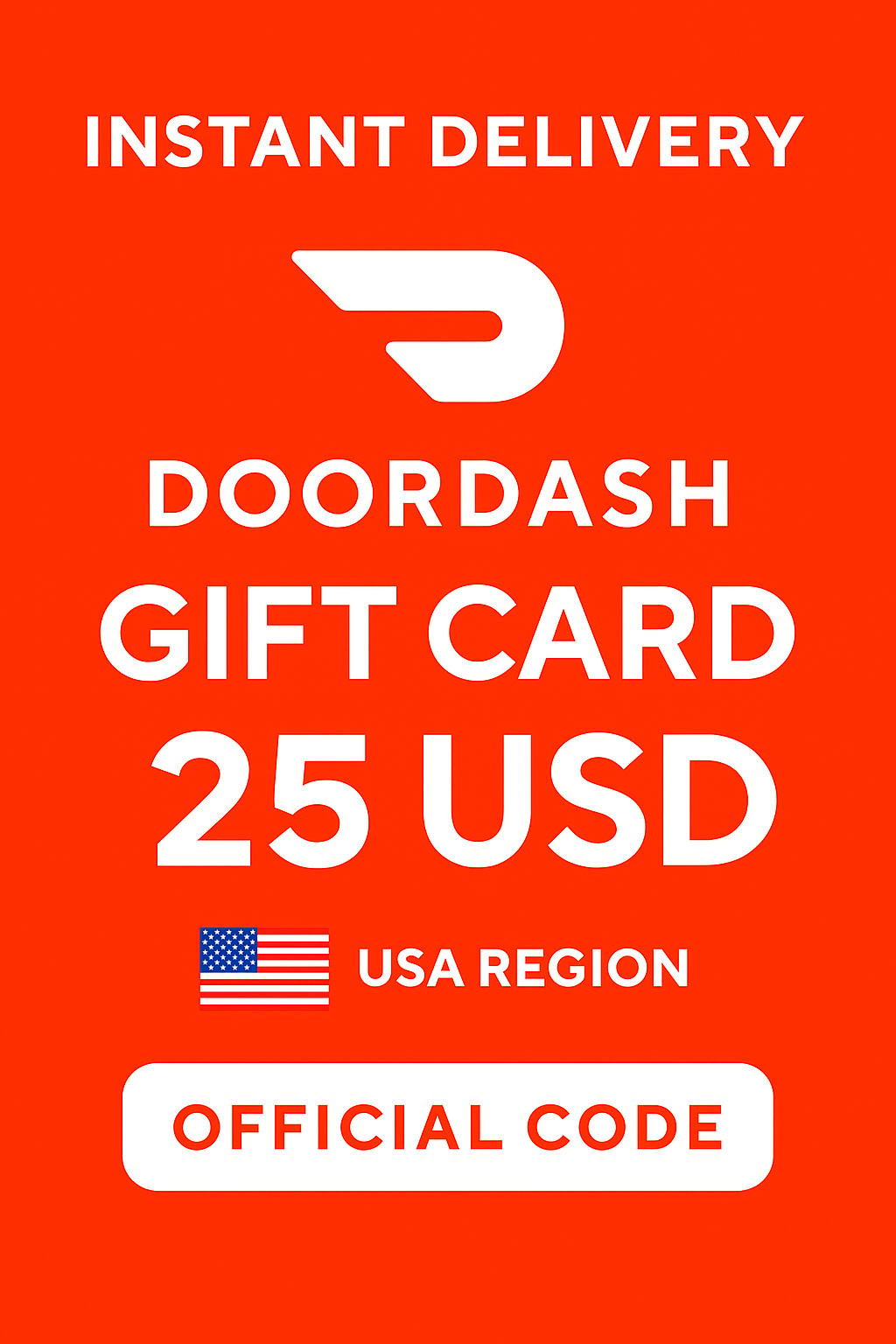 Karty podarunkowe DoorDash - 25$