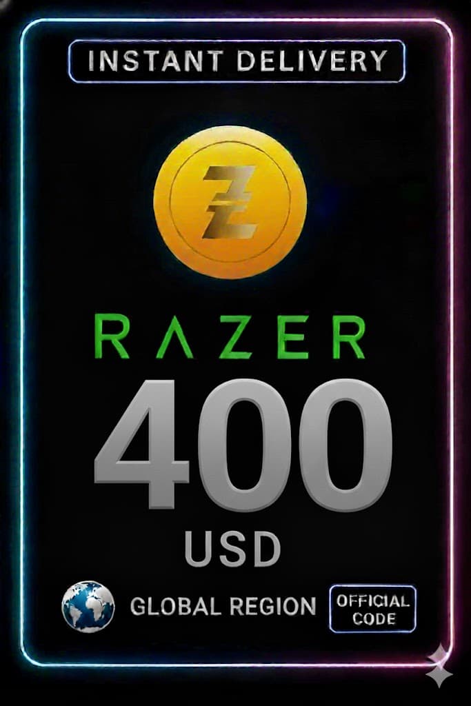 400 USD Razer Gold Global Pin