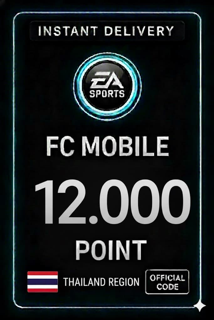 FC Mobile 12000 Очок Подарункова Картка - Таїланд