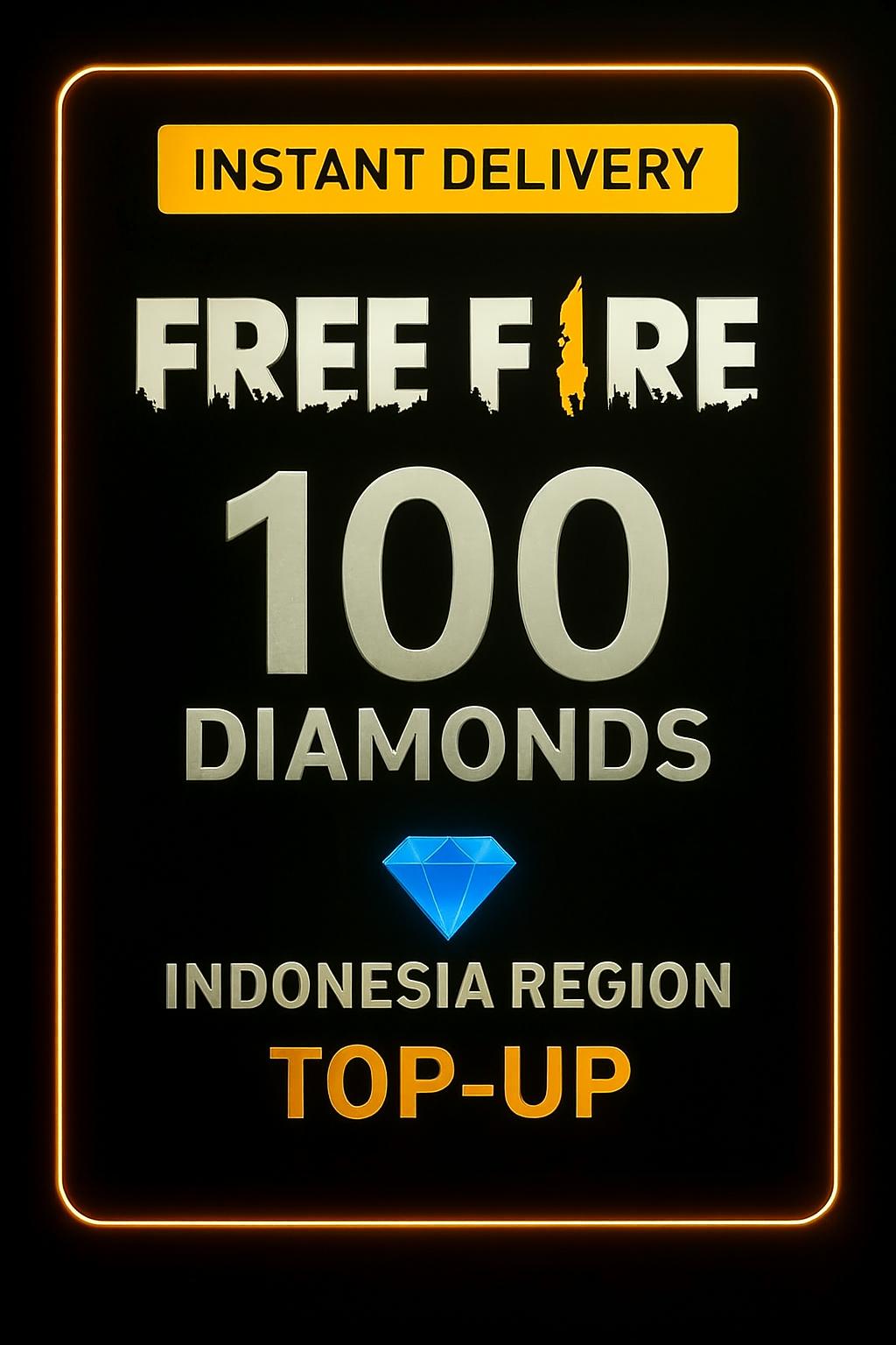Top-Up 100 Diamantov za Free Fire (Indonezija)