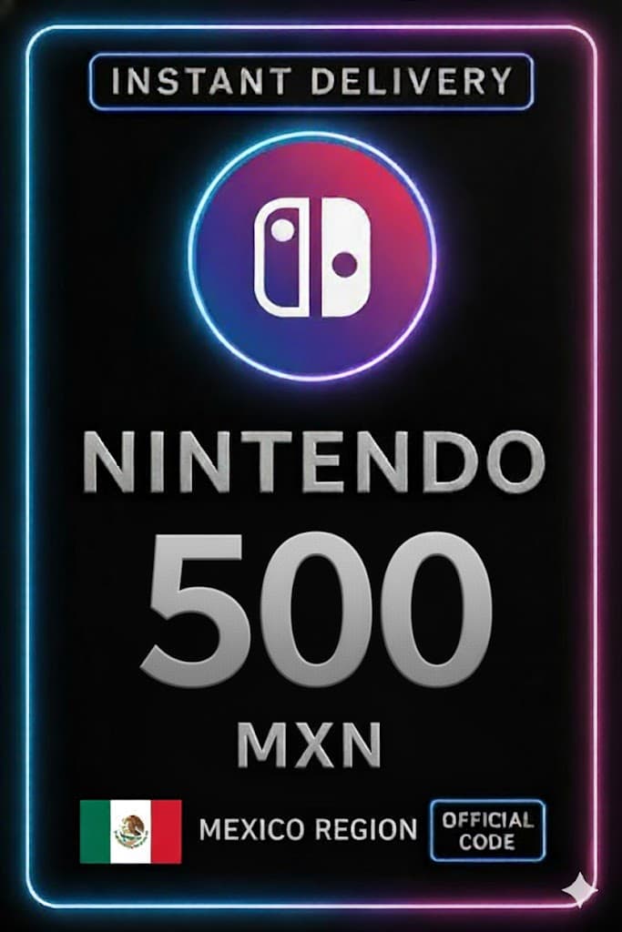 Nintendo eShopi ettemakse kaart - 500 MXN