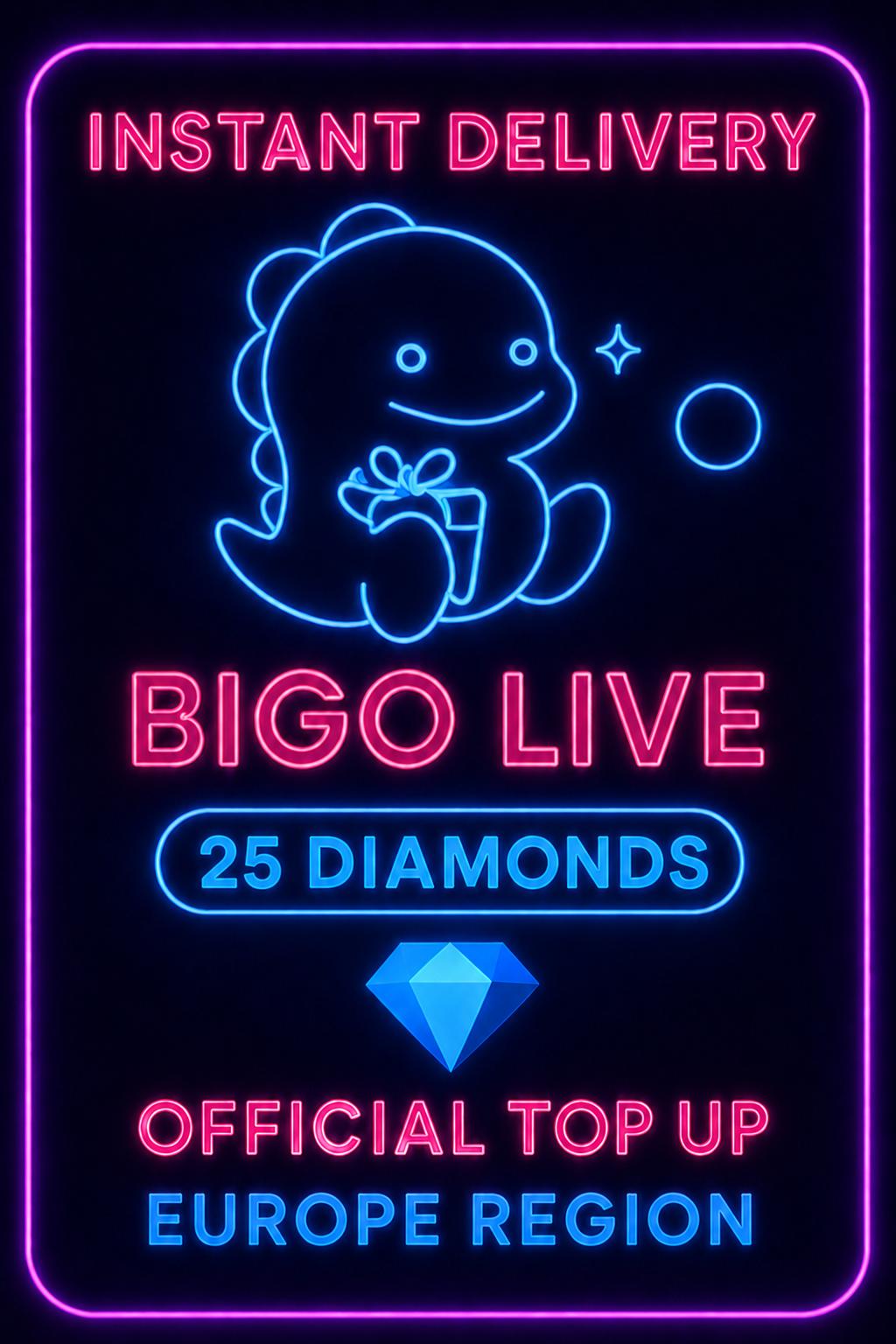 Bigo Live - 25 Diamonds (Top-Up) (EU)
