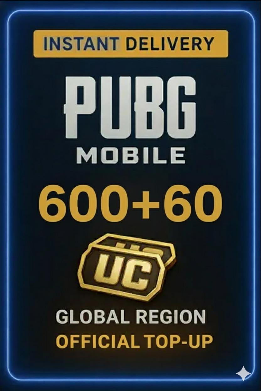 PUBG Mobile 600+60 UC - Top-Up