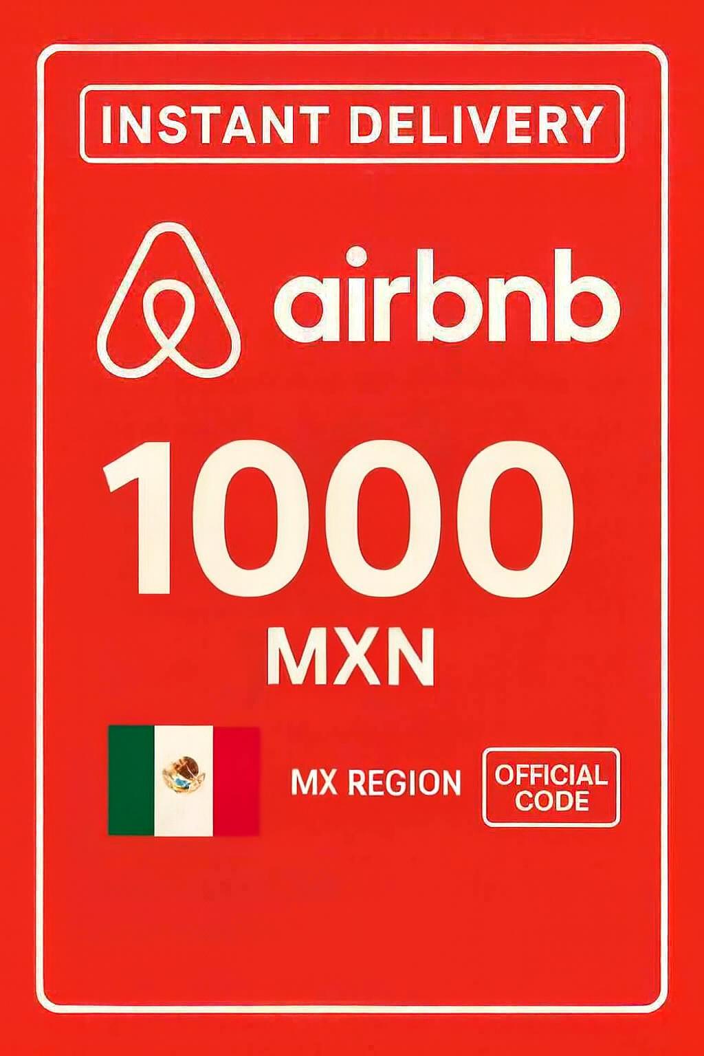 Подарункова картка Airbnb - 1000 MXN (Мексика)