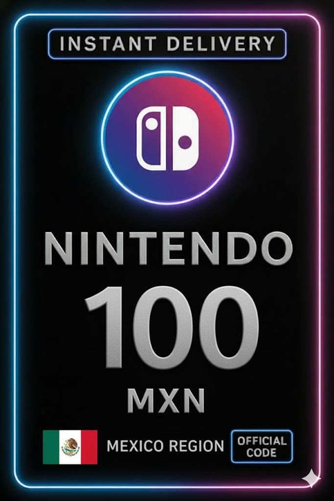Nintendo eShopi ettemaksukaart - 100 MXN