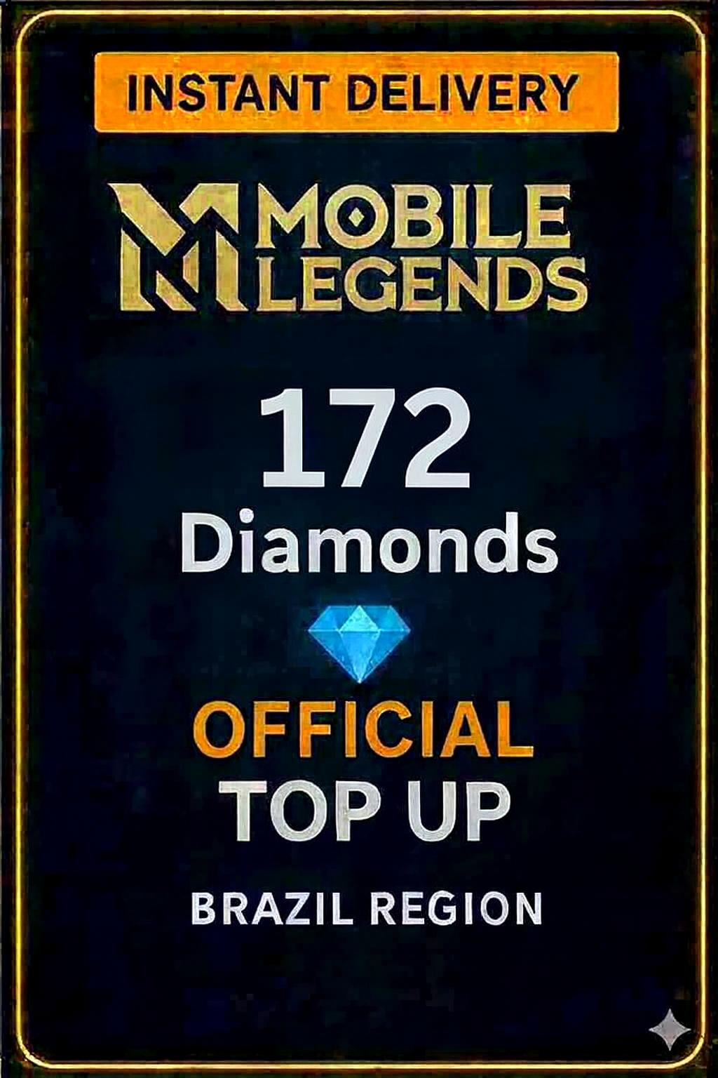 Mobile Legends - 172 Diamonds Top-Up (Brazil)