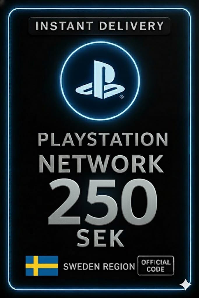 PSN kort Svíþjóð - 250 SEK