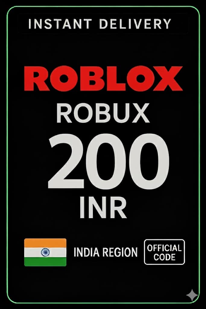 Roblox 200 INR Leikjakort (IN)