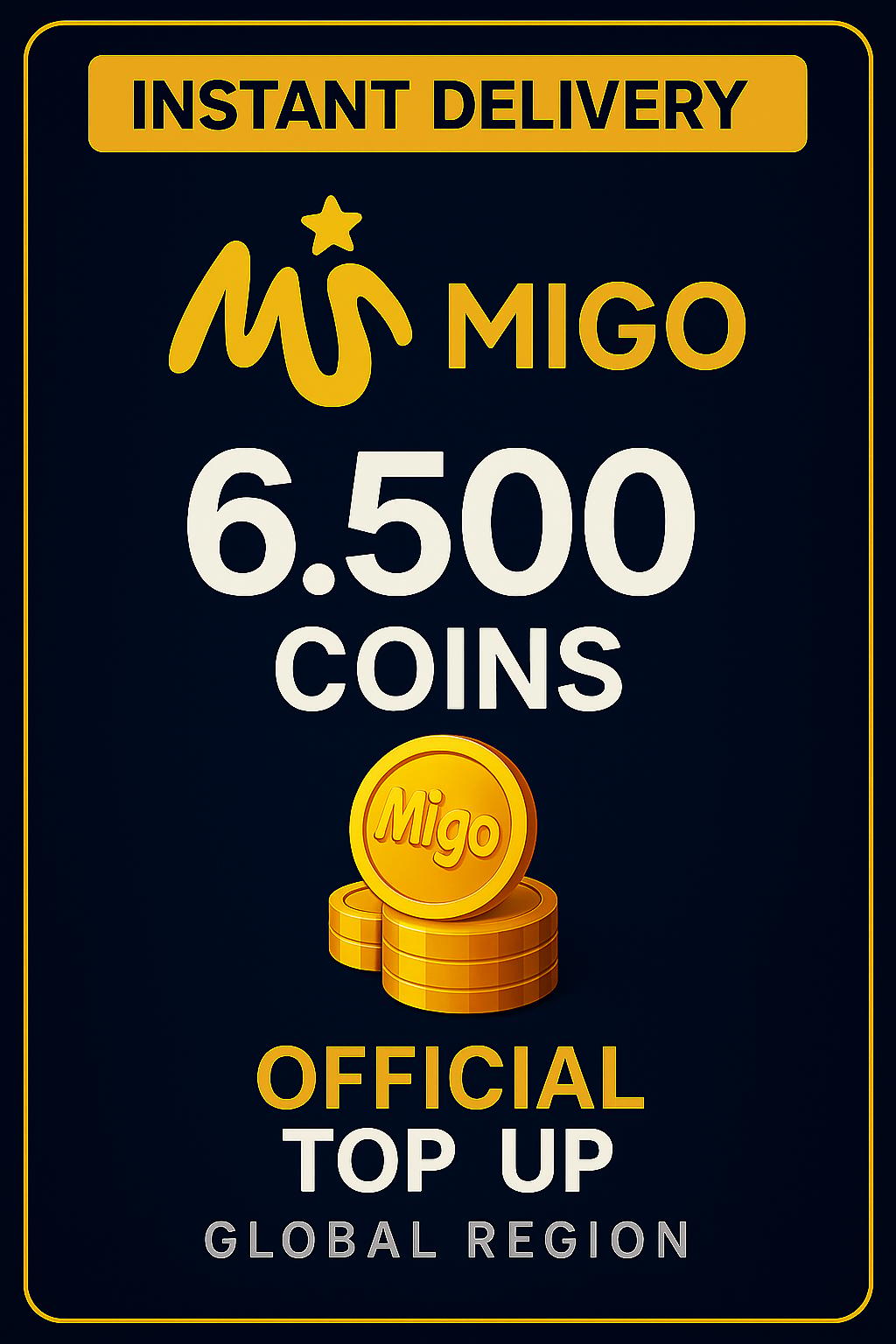 Migo Live 6.500 Coins (Top-Up)