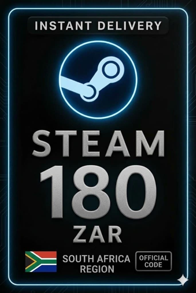 Steam Wallet Code 180 ZAR - South Africa