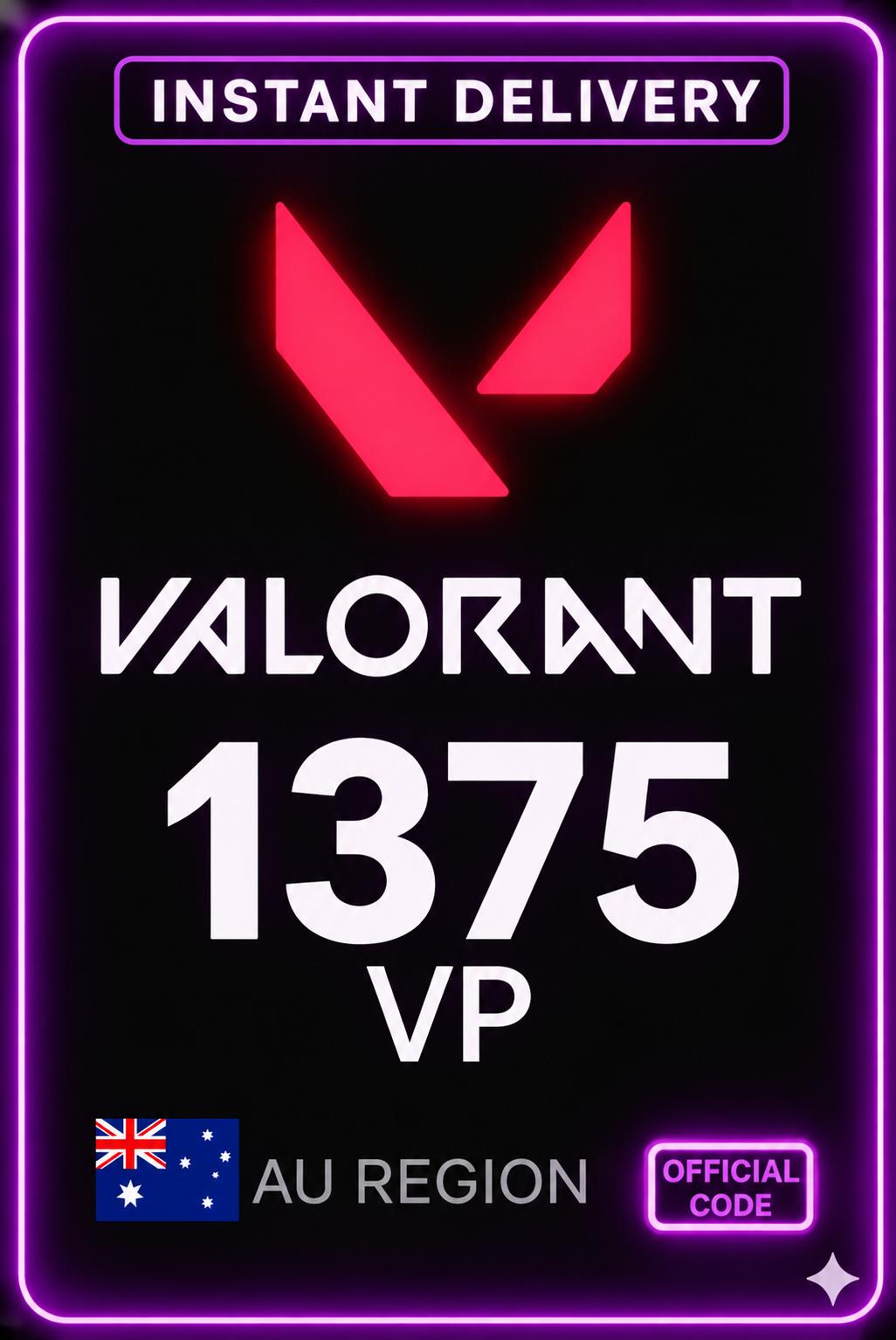 Valorant Points - 1375 VP (Australia)