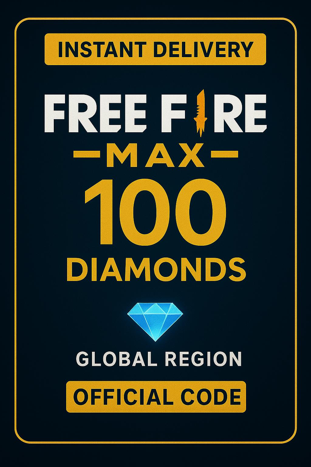Free Fire MAX 100 Diamondlar