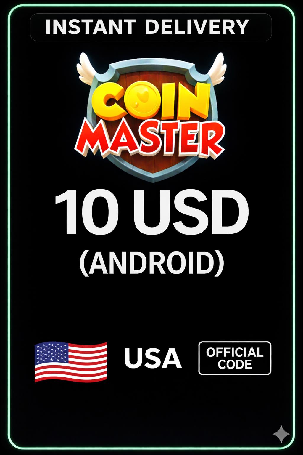 Coin Master (Android) - 10 $ US