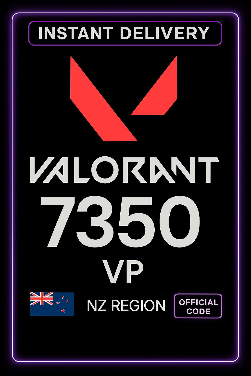 Valorant NZD 112 - 7350 VP