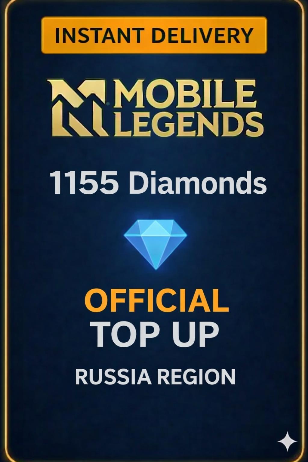 Mobile Legends 1155 Diamonds Top-Up (Russia)