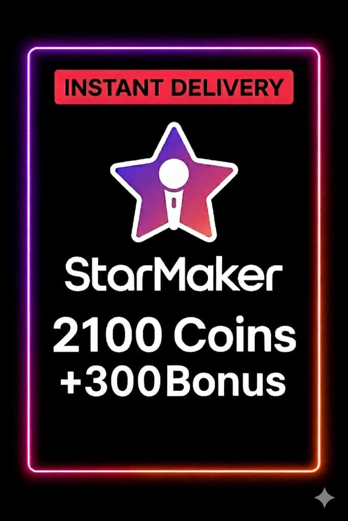 StarMaker 2100 Coins + 300 Bonus Top Up