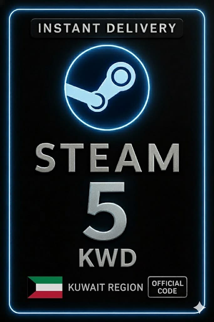 Code de portefeuille Steam 5 KWD (Koweït)