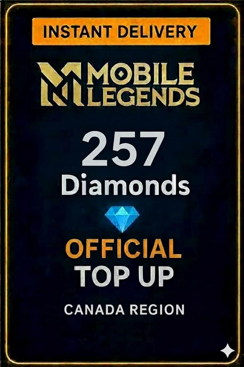 Mobile Legends - 257 Diamonds Top-Up (Canada)