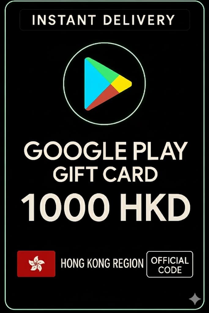 כרטיס מתנה לגוגל פליי - הונג קונג HKD 1000