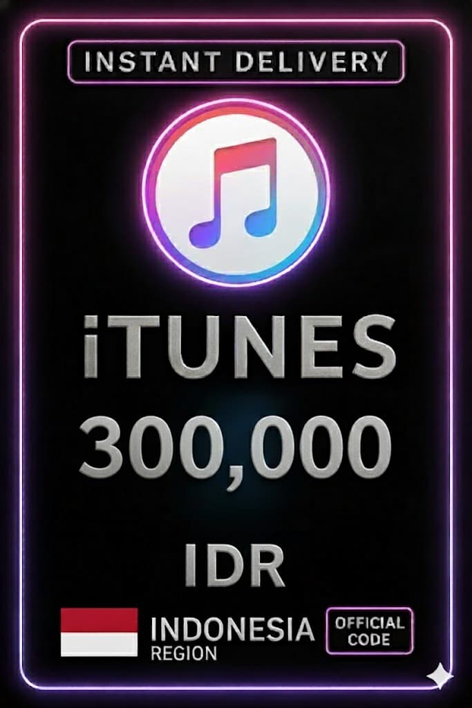 iTunes Gift Card Indonesia - 300.000 IDR