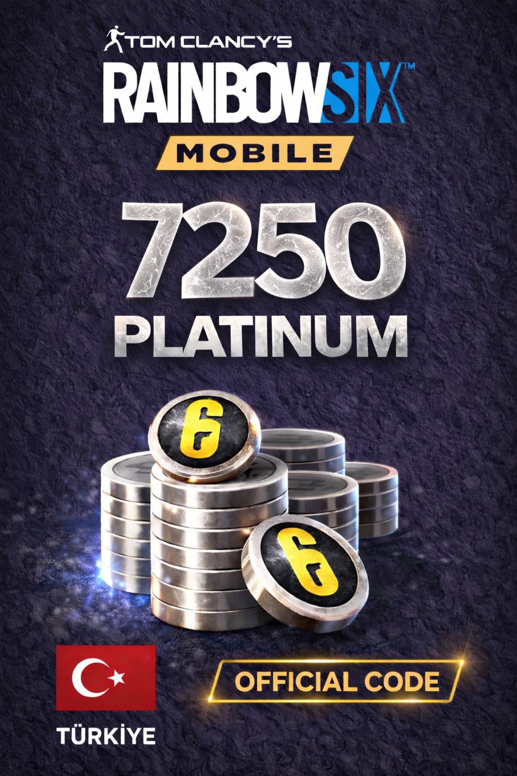 Rainbow Six Mobile - 7250 Platinum Code (Turkiye)