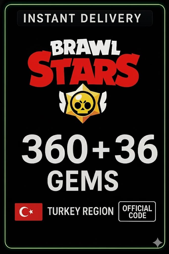Brawl Stars 360 + 36 Gems (Top-Up) - Turkey