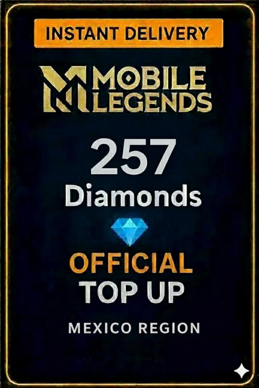 Mobile Legends - 257 Diamonds Top-Up (Mexico)