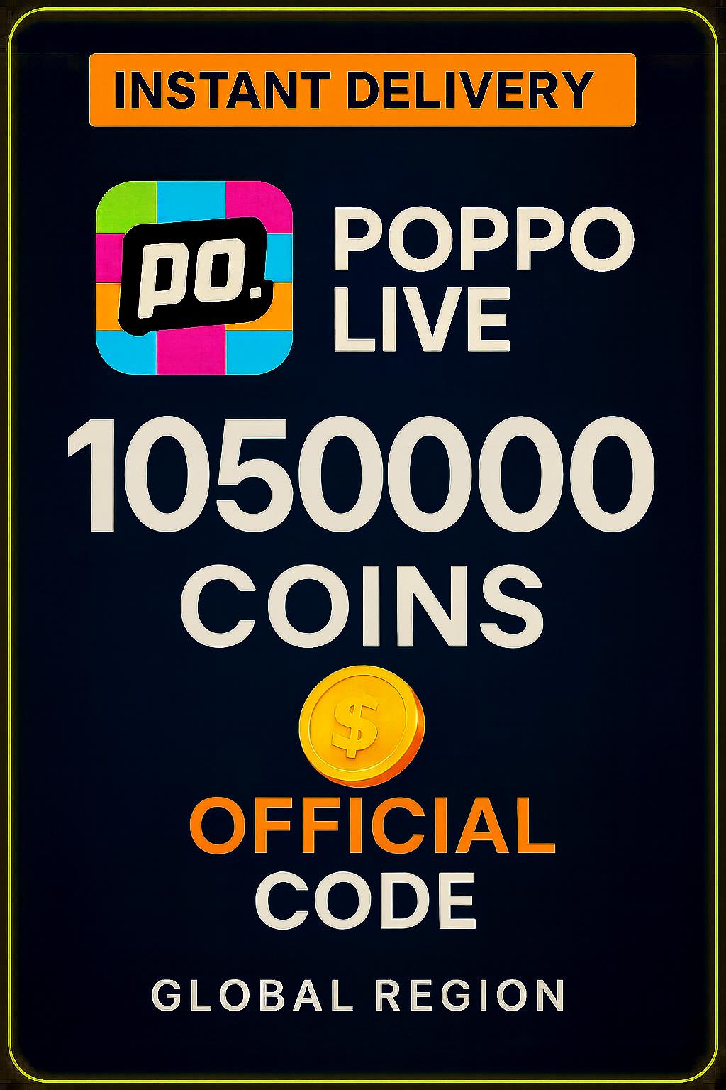 Poppo Live - 1050000 Coin