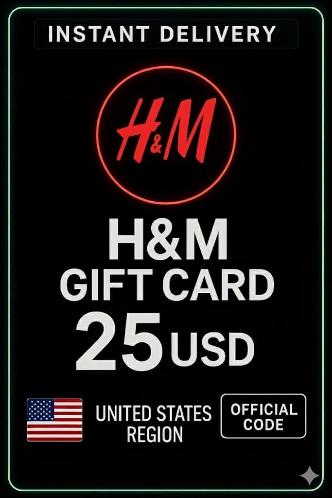 כרטיסי מתנה H&M - 25$