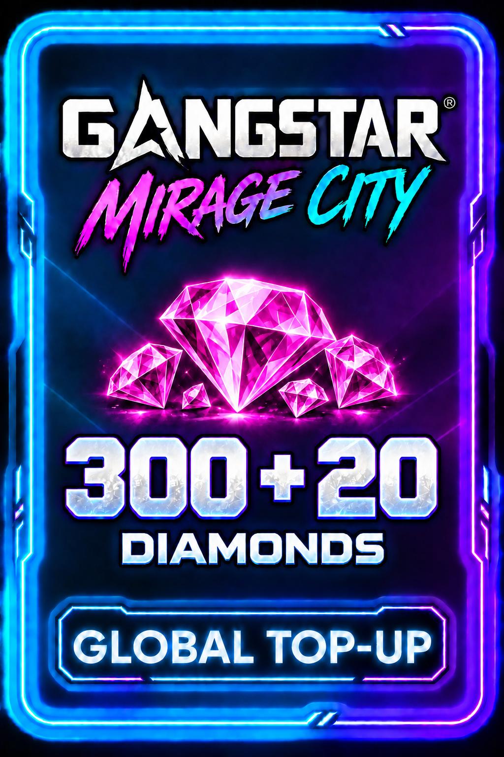 Gangstar Mirage City - 300 + 20 Diamonds (Top-Up)