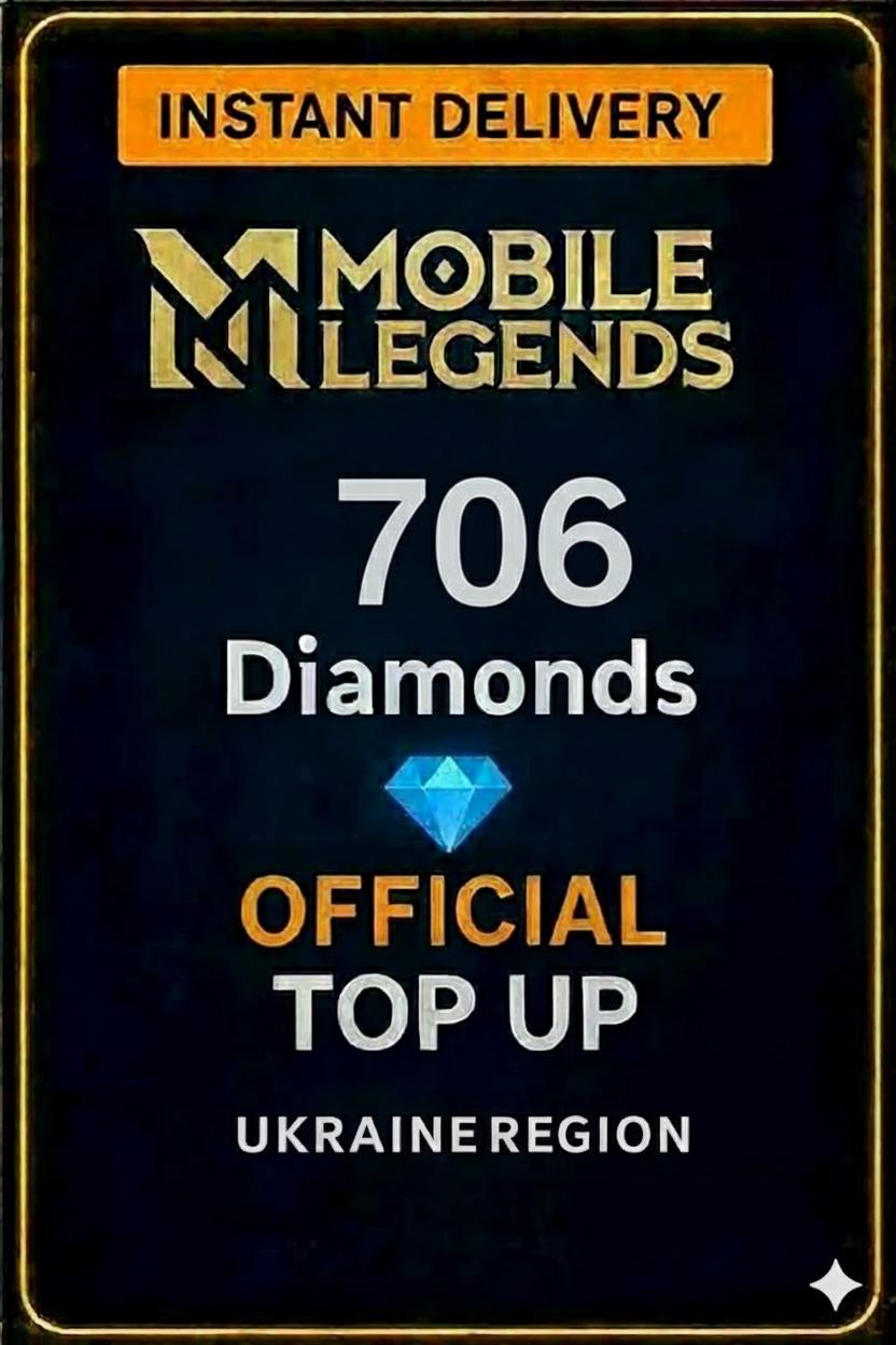 Mobile Legends - 706 Diamonds Top-Up (Ukraine)