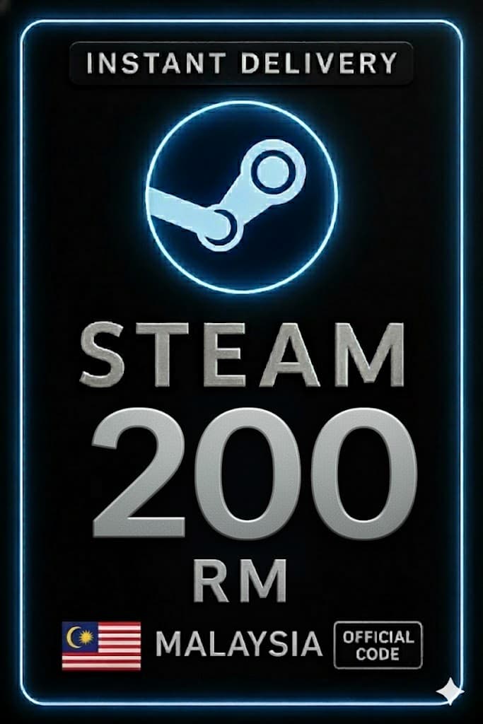 รหัสกระเป๋าสตางค์ Steam มาเลเซีย RM200
