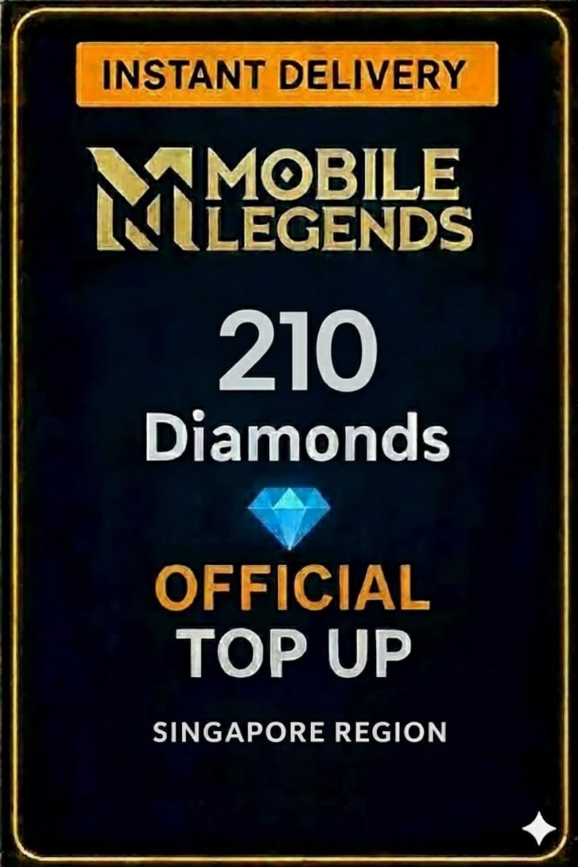 Mobile Legends - 210 Diamonds Top-Up (Singapore)