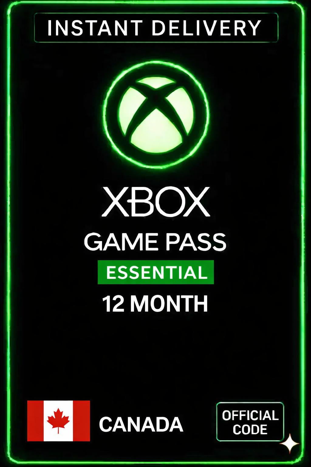 Xbox Game Pass Essential 12 Month - Canada
