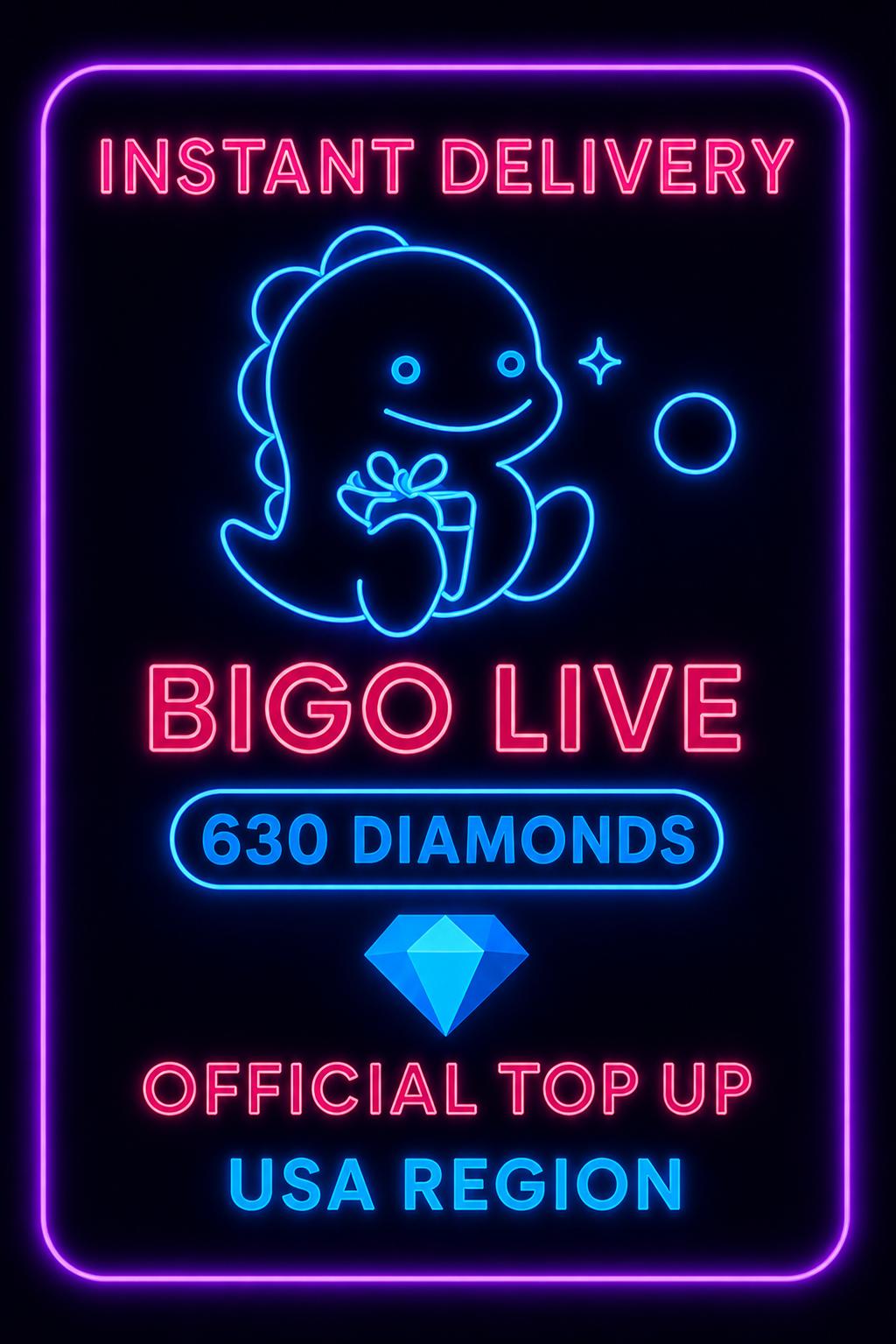 Bigo Live - 630 Diamonds (Top-Up) (US)