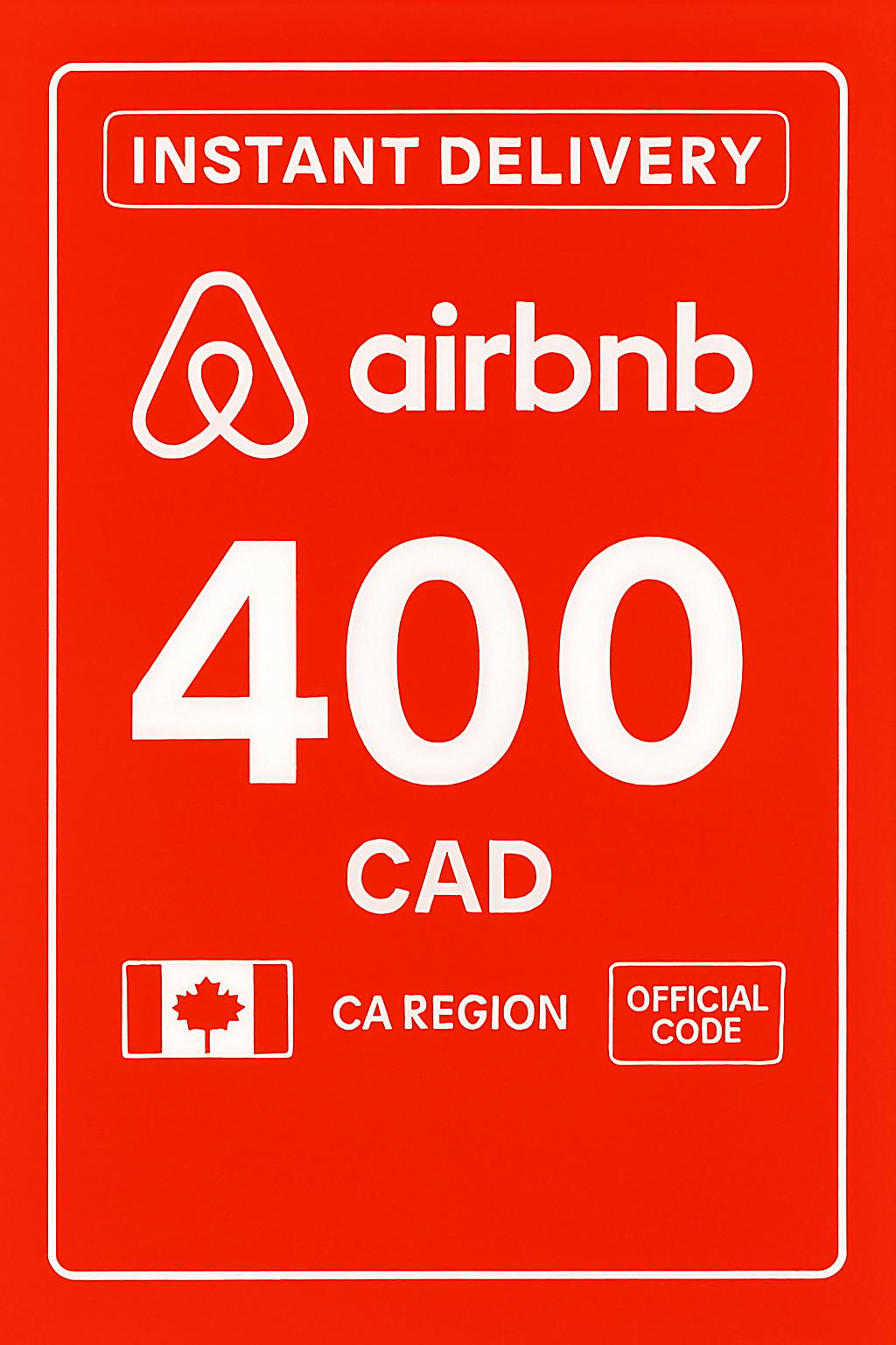 Airbnb Gift Card - 400 CAD (Canada)