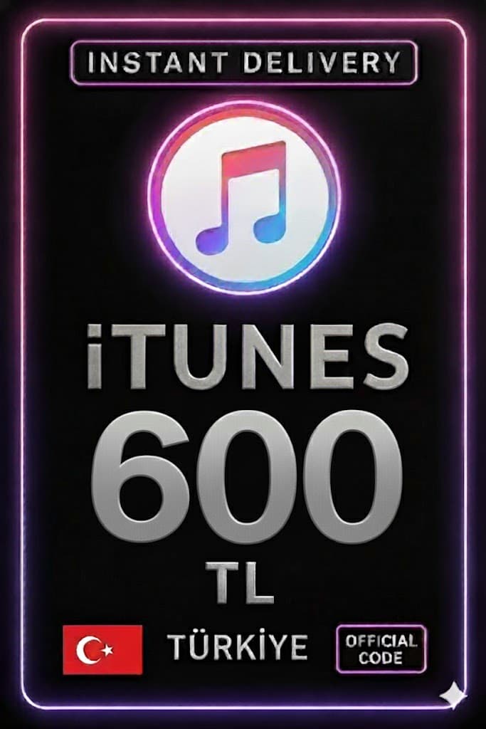 iTunes Hediye Kartı 600 TL Bakiye