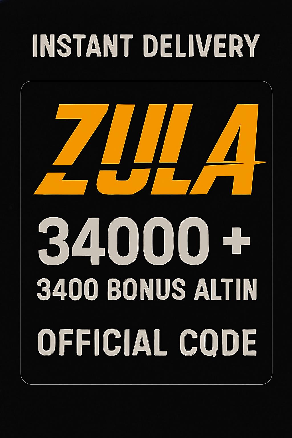 Zula 34000 + 3400 Bonus Altın